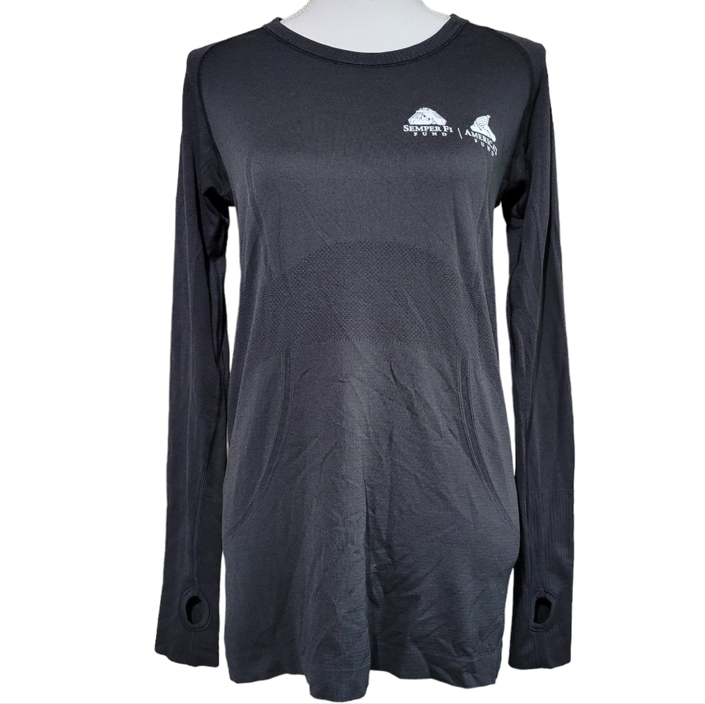Lululemon Longsleeve Swiftly Tech Black Branded Logo